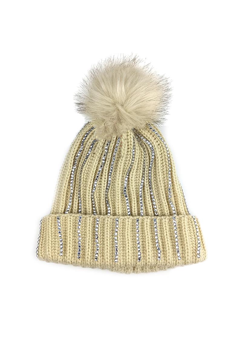 CHIC WARM SOFT SPARKLING FUR BEANIE
