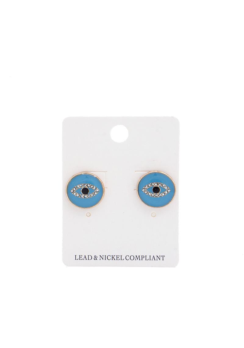 EYE ROUND SHAPE EARRING