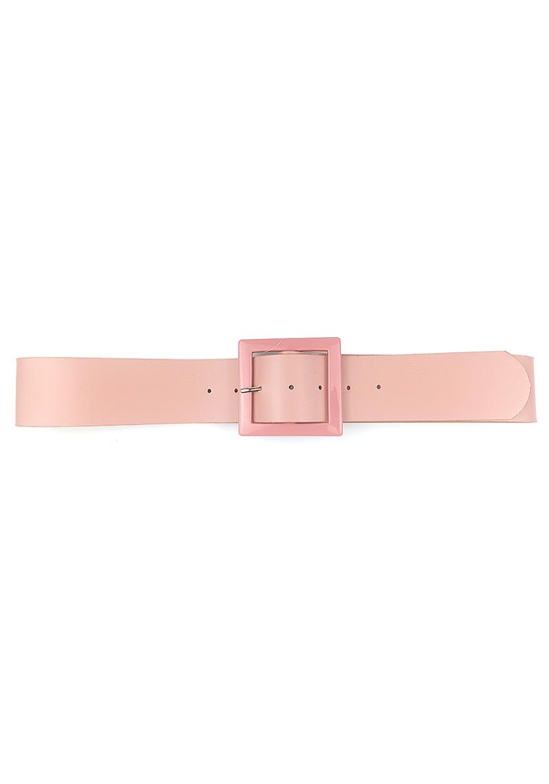 FASHION CHIC COLOR SQUARE BUCKLE BELT