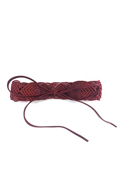 FASHION BRAID STRING PATTERN BELT
