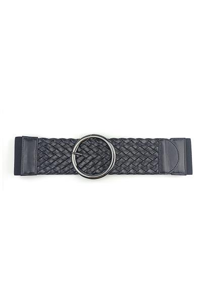 METAL ROUND BUCKLE ELASTIC BELT