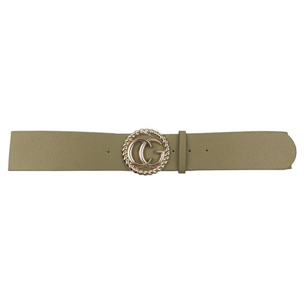 SMOOTH METAL SWIRL LETTERING DESIGN BELT