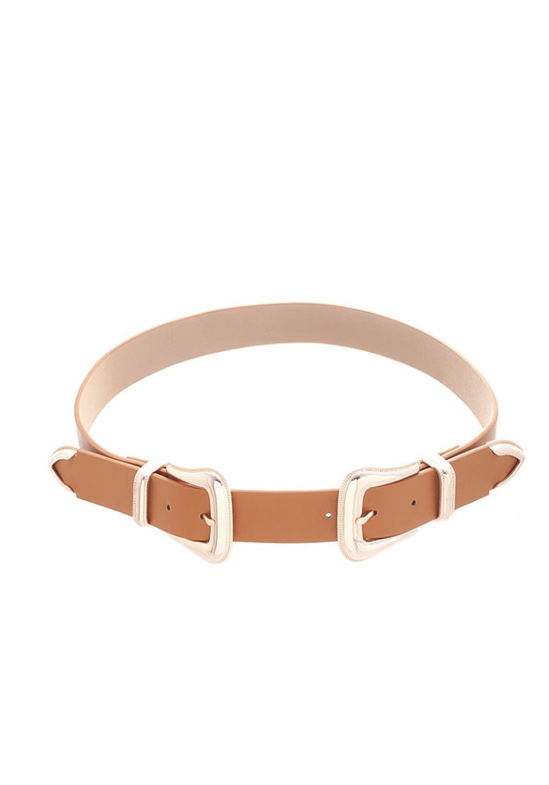 SMOOTH PLAIN METAL BUCKLE BELT
