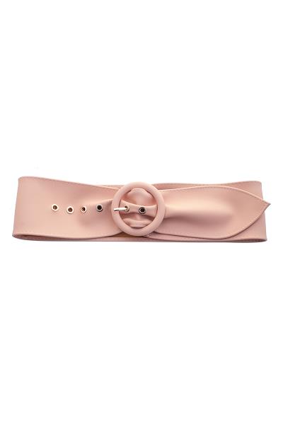 SMOOTH ROUND BUCKLE WAIST BELT