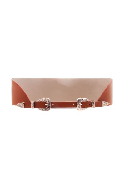 DOUBLE BUCKLE WIDE SIDE BACK BELT