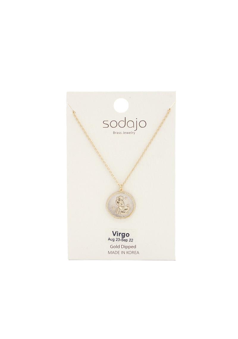 SODAJO ASTROLOGY SIGN GOLD DIPPED NECKLACE