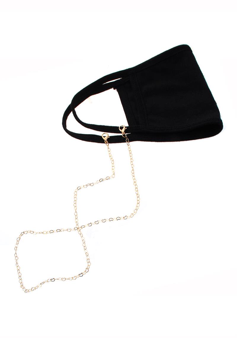 BASIC HEART METAL FACE MASK CHAIN, MASK STRAP, MASK HOLDER, MASK LANYARD, MASK RETAINER