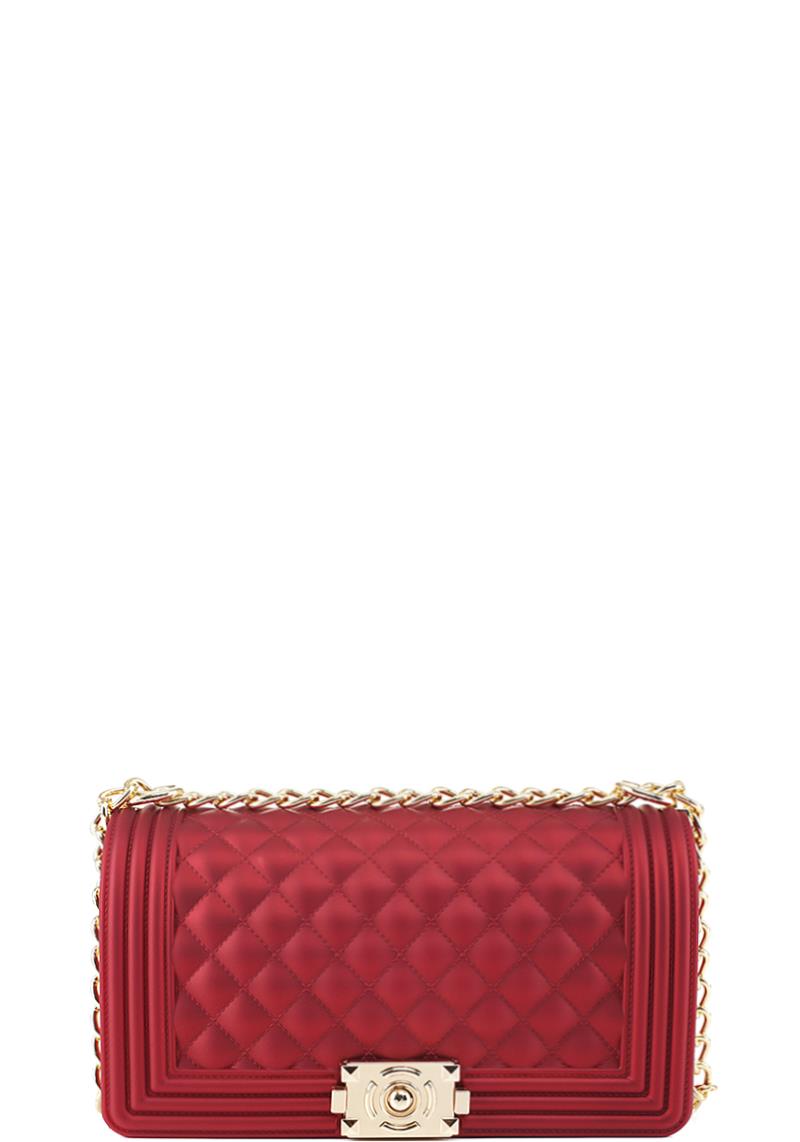 ELEGANT DESIGN STITCHED JELLY CROSSBODY BAG