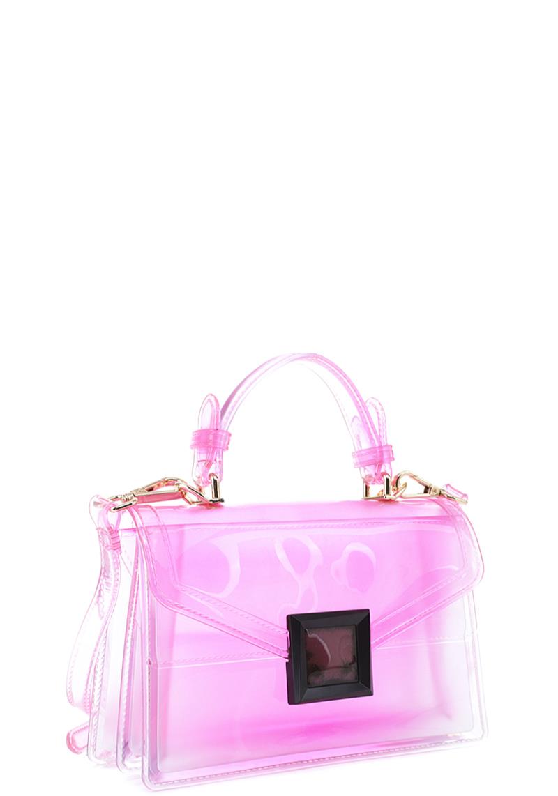 CUTE MODERN TRENDY TRANSPARENT CLEAR CROSSBODY BAG
