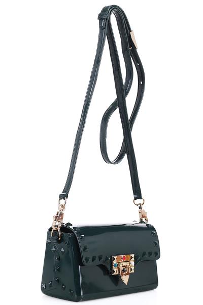 MODERN STUDDED TENDER JELLY CROSSBODY BAG