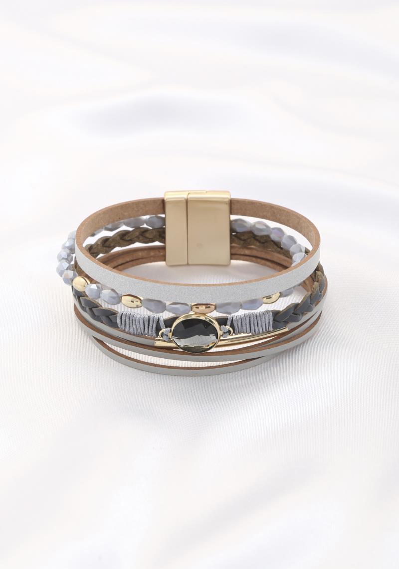 PU LEATHER MAGNETIC BRACELET