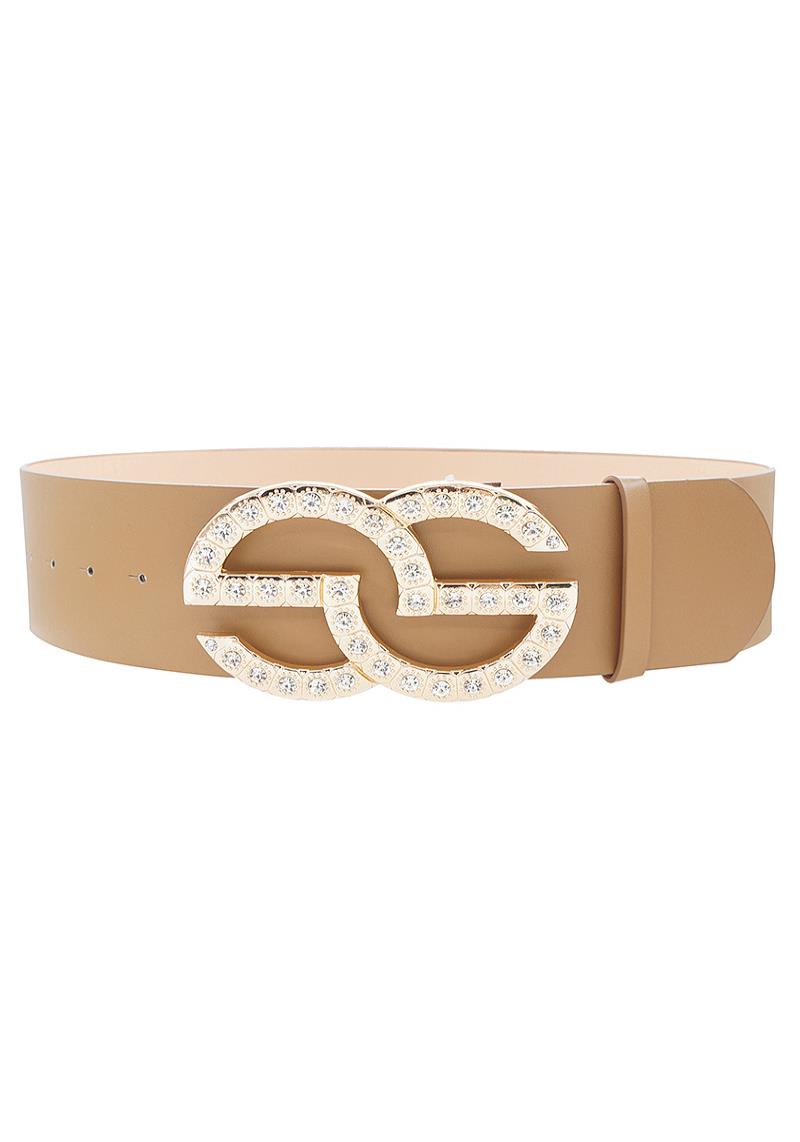 STYLISH MULTI RHINESTONE THICK BELT