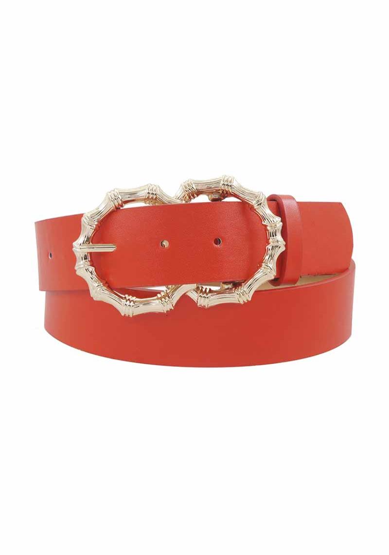 STANDARD BELT WITH BAMBOO DOUBLE CIRCLE BUCKLE