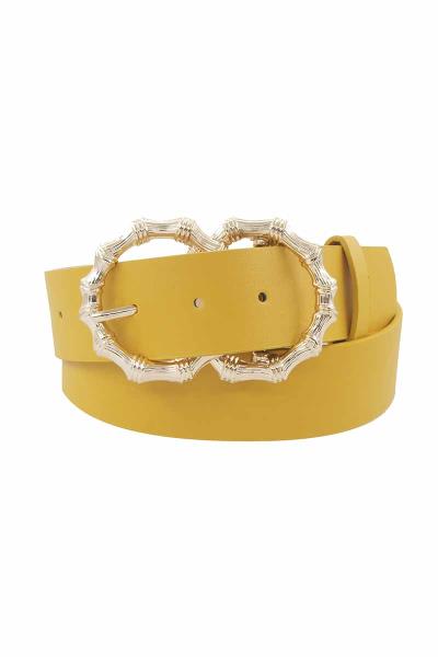 STANDARD BELT WITH BAMBOO DOUBLE CIRCLE BUCKLE