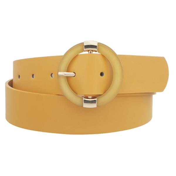 FASHION ROUND BUCKLE BELT