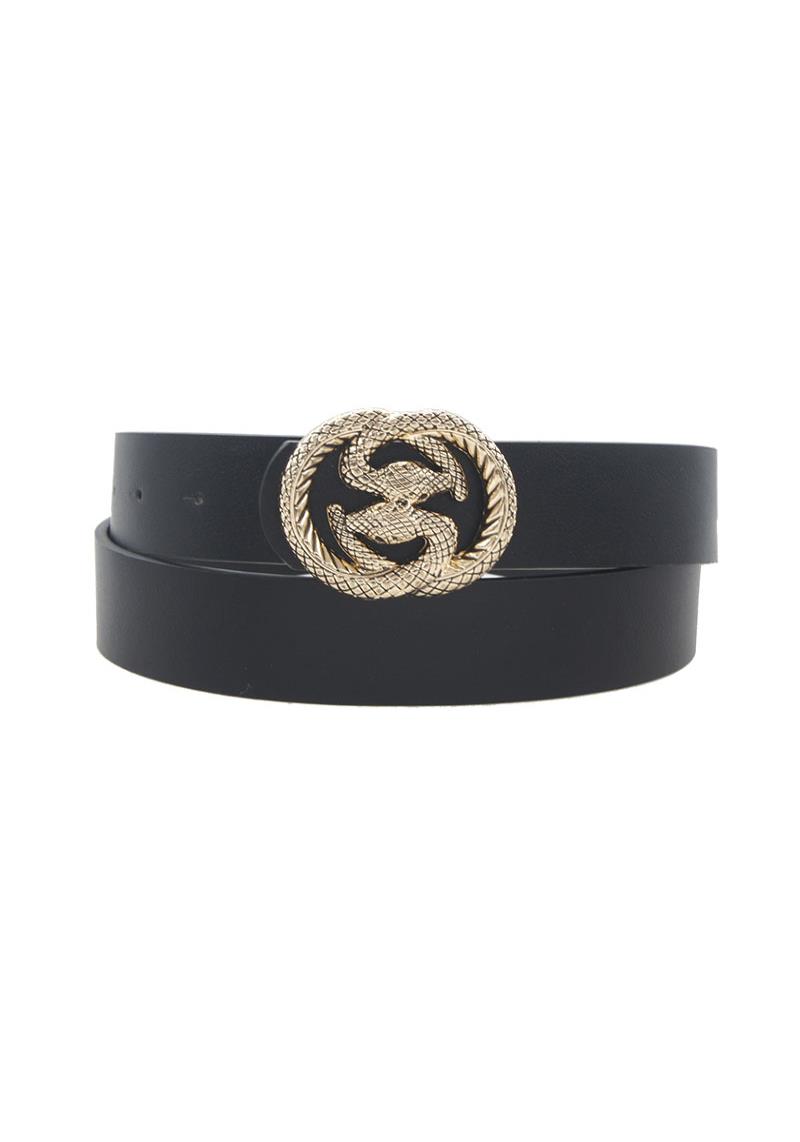 DOUBLE SNAKE BUCKLE BELT