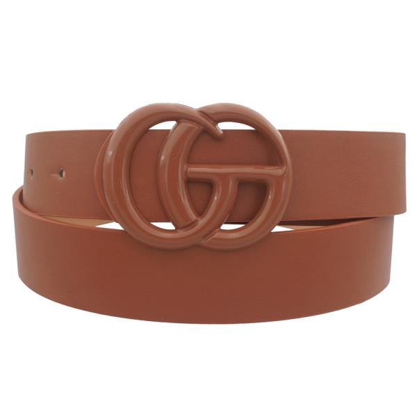 COLOR COATED GO BUCKLE TONAL BELT