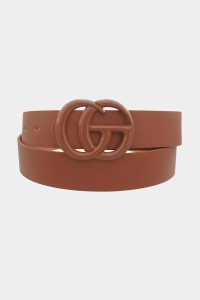 COLOR COATED GO BUCKLE TONAL BELT