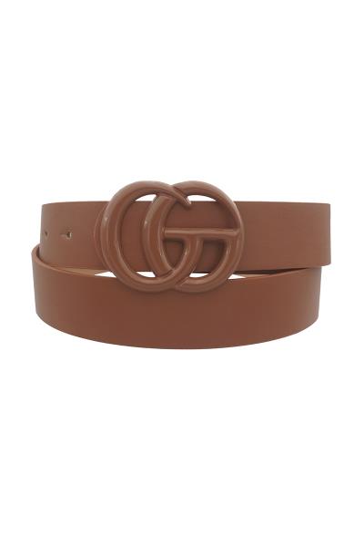 COLOR COATED GO BUCKLE TONAL BELT