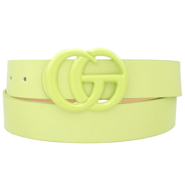 COLOR COATED GO BUCKLE TONAL BELT