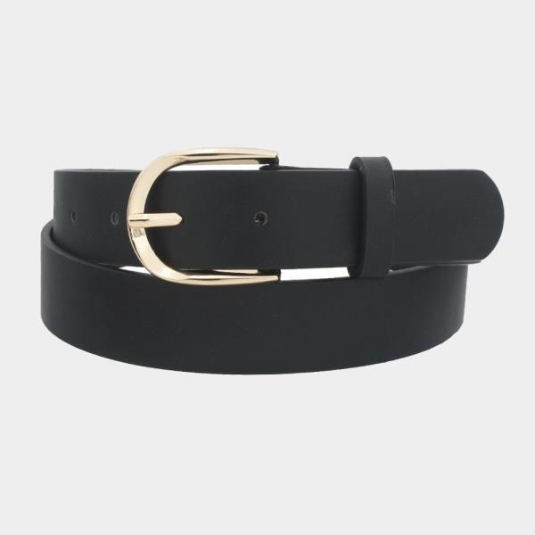 ROUNDED DIPPED U BUCKLE BELT