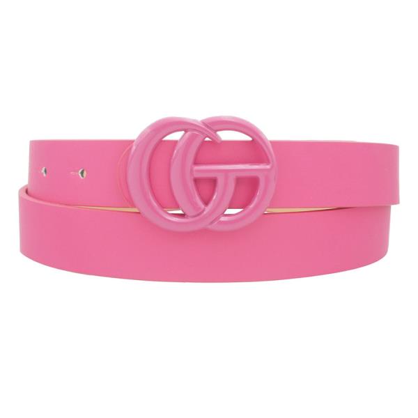 COLOR COATED GO BUCKLE BELT
