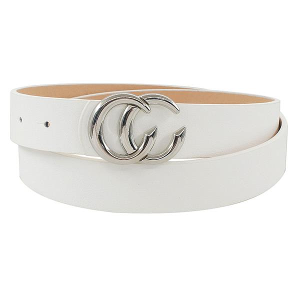 STYLISH SKINNY FASHION LETTER BUCKLE BELT