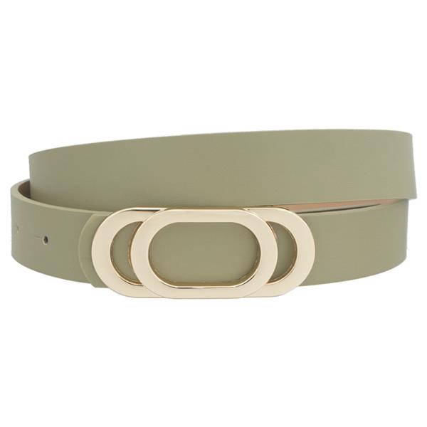 METAL DOUBLE OVAL BUCKLE BELT