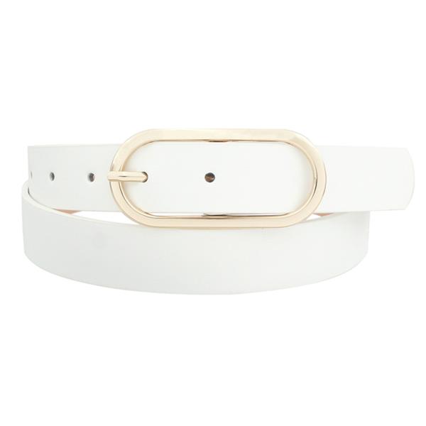 METAL OVAL BUCKLE BELT