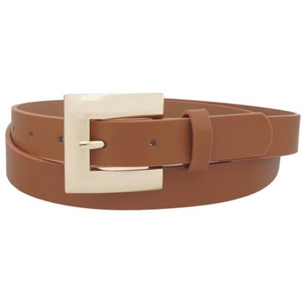 MOD FLAT RECTANGLE BUCKLE SKINNY BELT