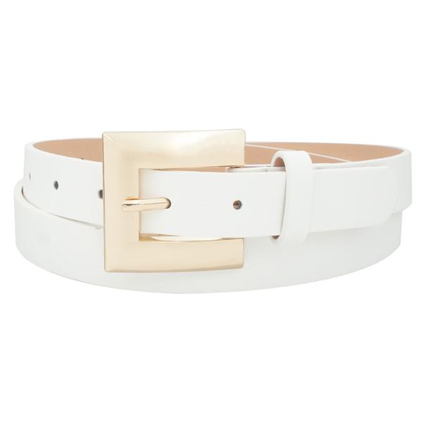 MOD FLAT RECTANGLE BUCKLE SKINNY BELT