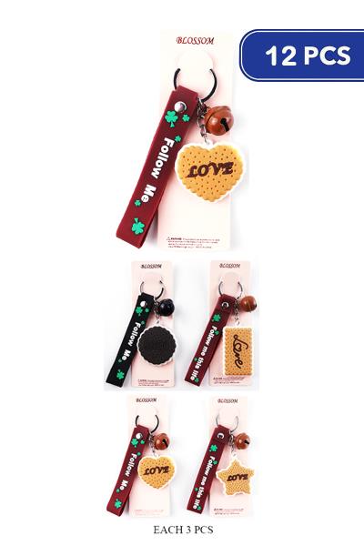 FASHION COOKIE FOLLOW ME KEYCHAIN (12 UNITS)