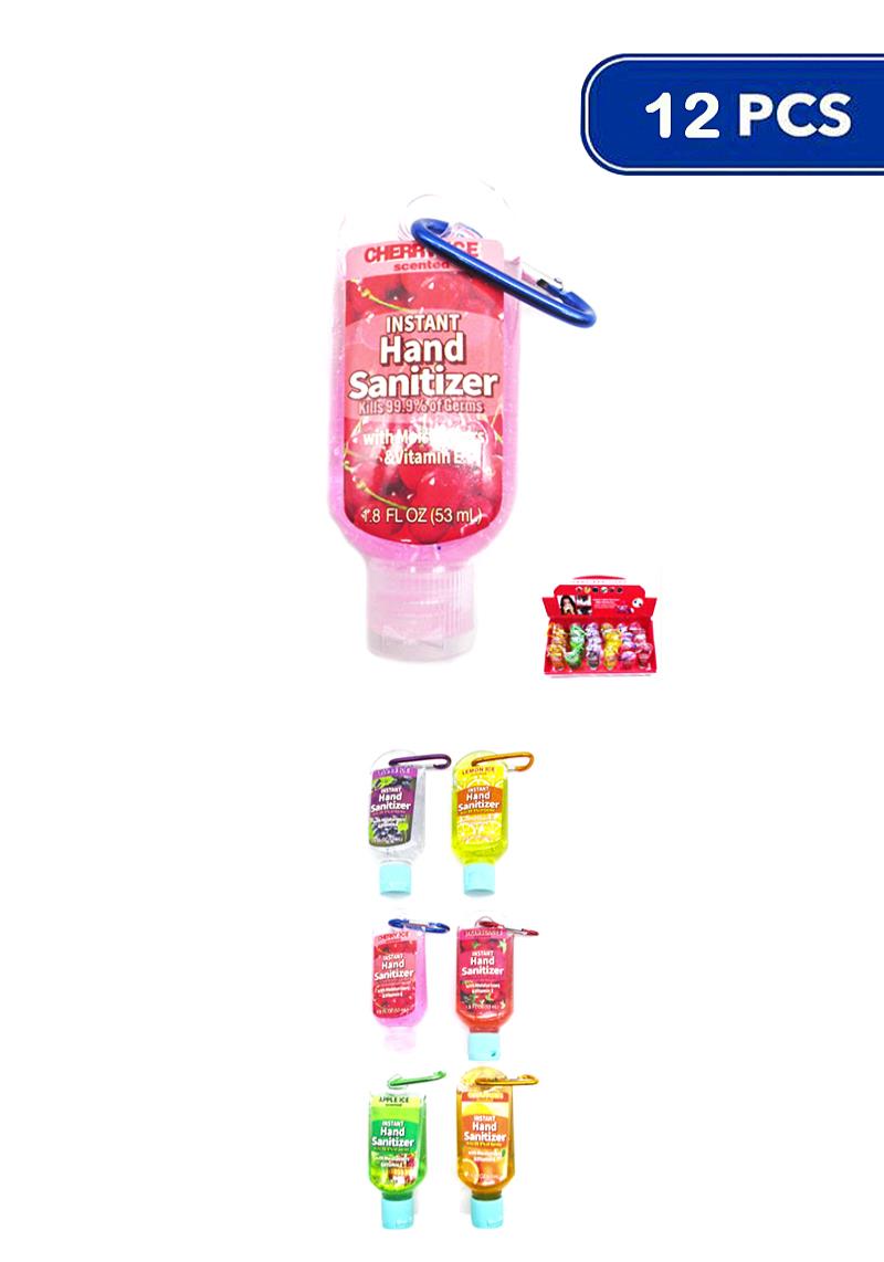 HAND SANITIZER FRUIT FLAVORED KEY CHAIN (24 UNITS)