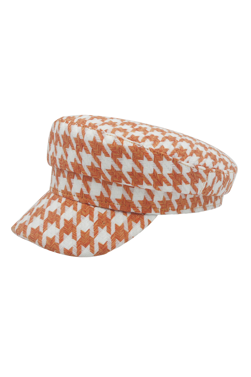 FASHION HOUNDSTOOTH HAT