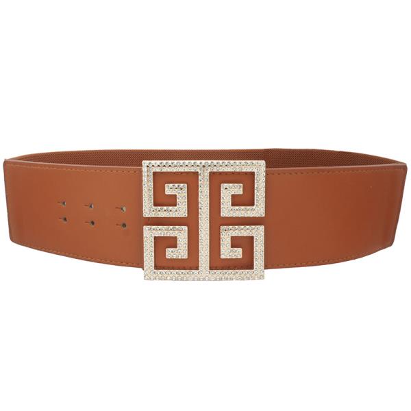 GREEK KEY BUCKLE ELASTIC BELT