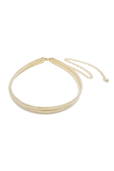 DOUBLE LINE SNAKE CHAIN BELT