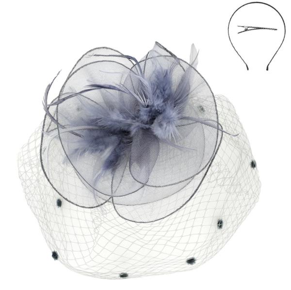 FEATHER MESH NET FASCINATOR