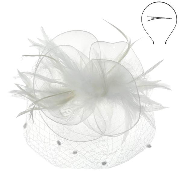 FEATHER MESH NET FASCINATOR