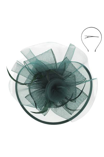 FASHION FLOWER MESH FASCINATOR
