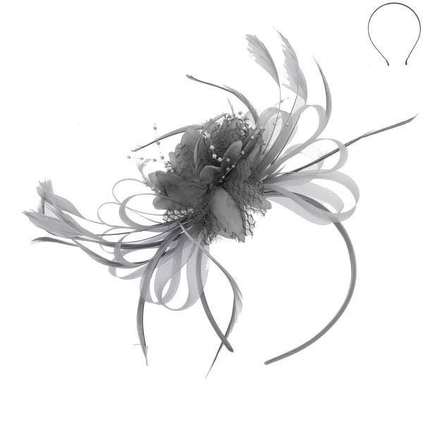MESH NET FLOWER FASCINATOR