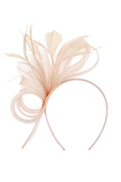 FEATHER FLORAL FASCINATOR HEADBAND