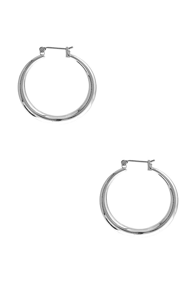 FASHION 33MM METAL ROUND SHAPE HOOP EARRING