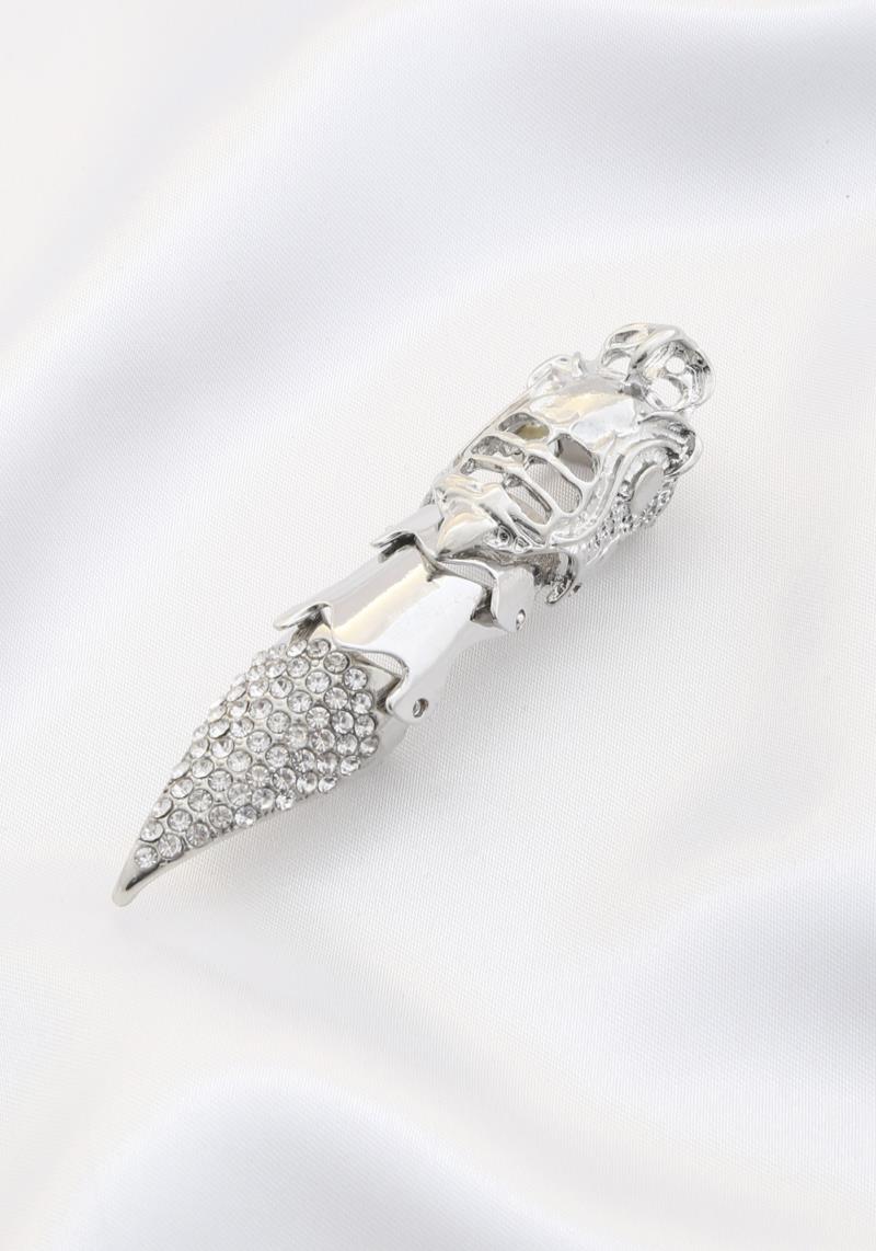 RHINESTONE FINGER RING