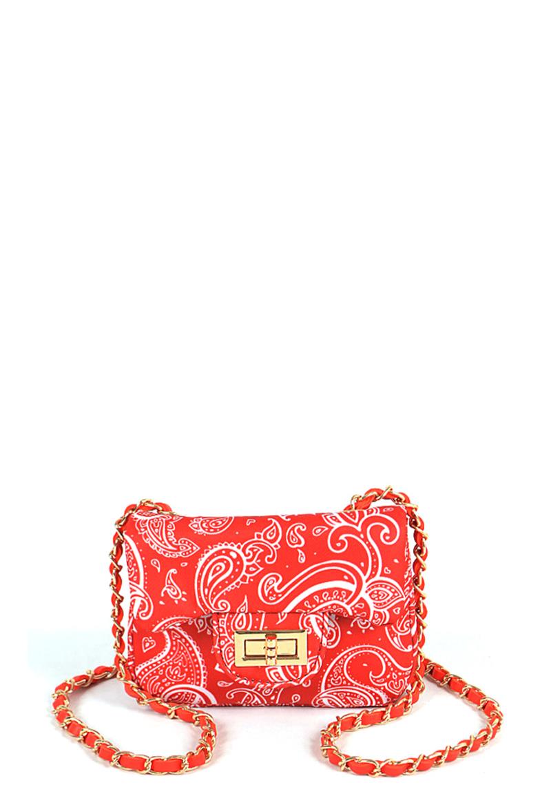 BANDANA PRINT MINI CROSSBODY BAG