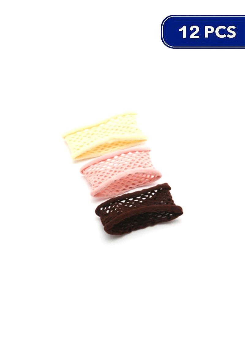 CHIC COLOR NET DESIGN HAIR BAND (12 UNITS)