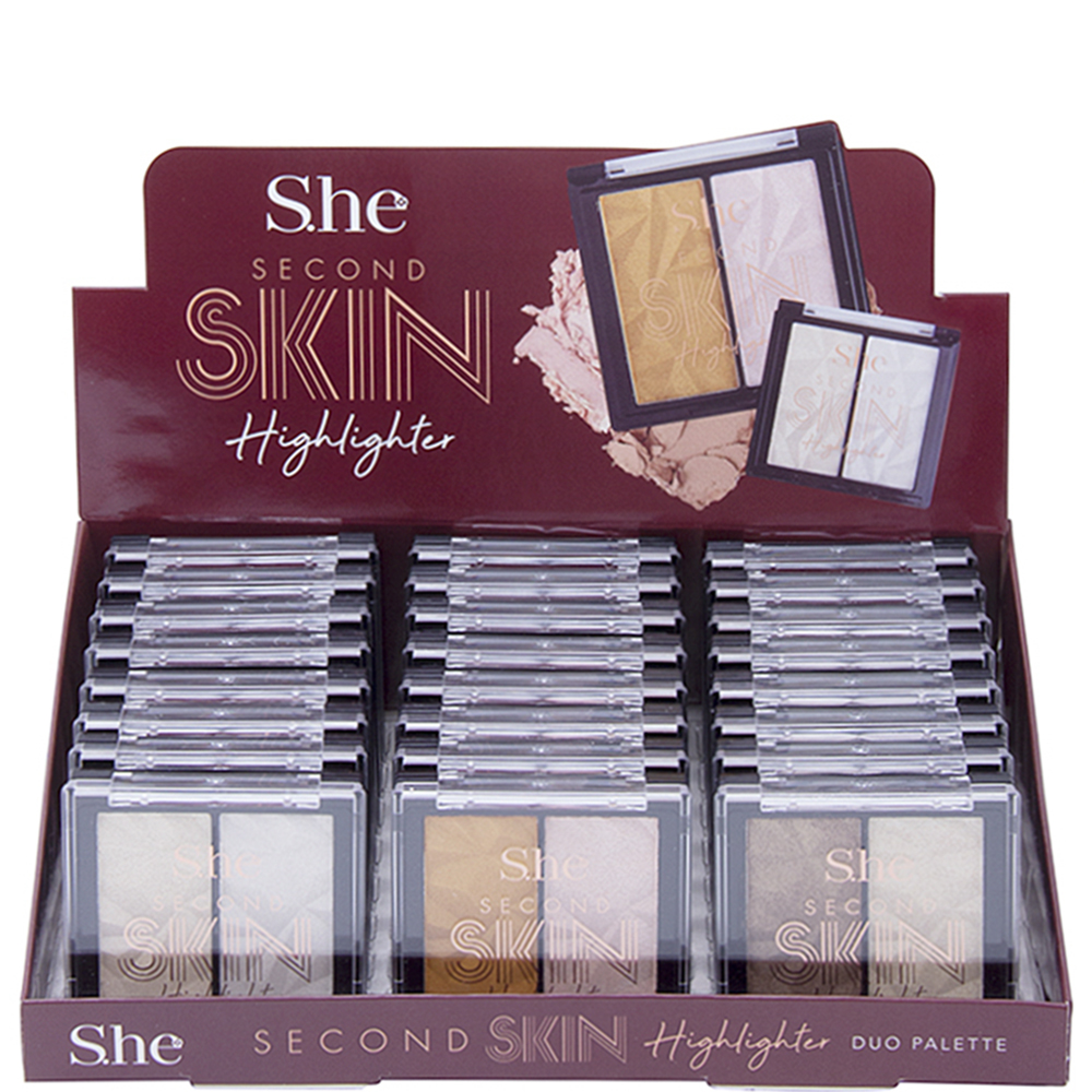 SECOND SKIN HIGHLIGHT DUO PALETTE 24 PCS