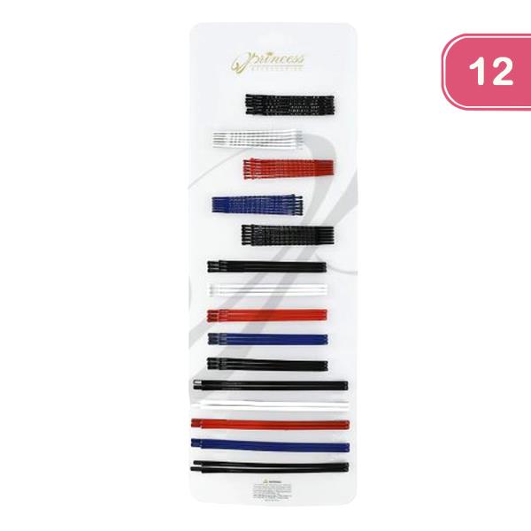 FASHION HAIR BOBBY PIN SET (12 UNITS)