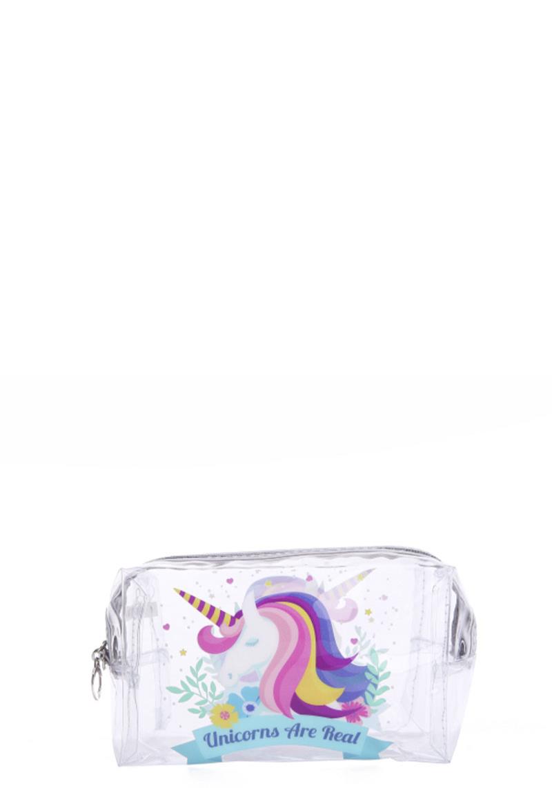 CLEAR UNICORN POUCH