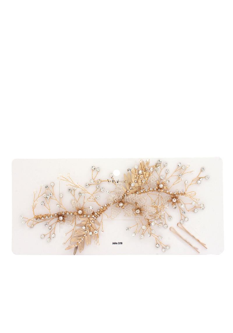 LEAVES RHINESTONE HAIR VINE