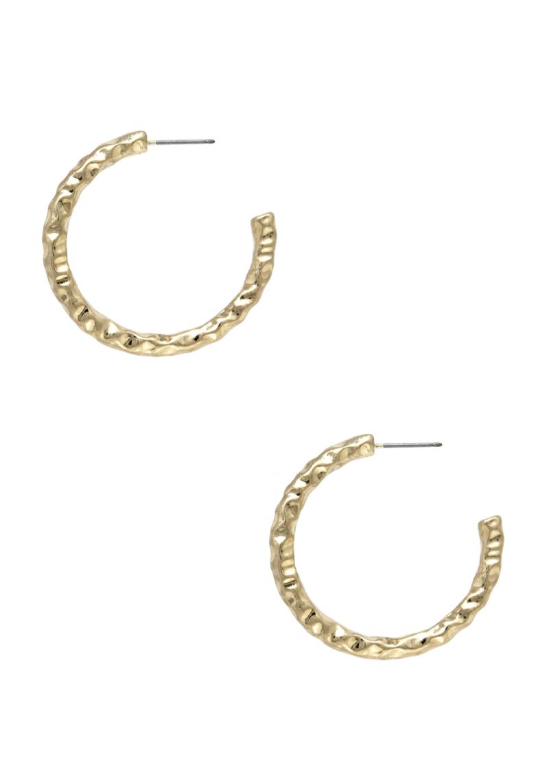 METAL HOOP EARRING